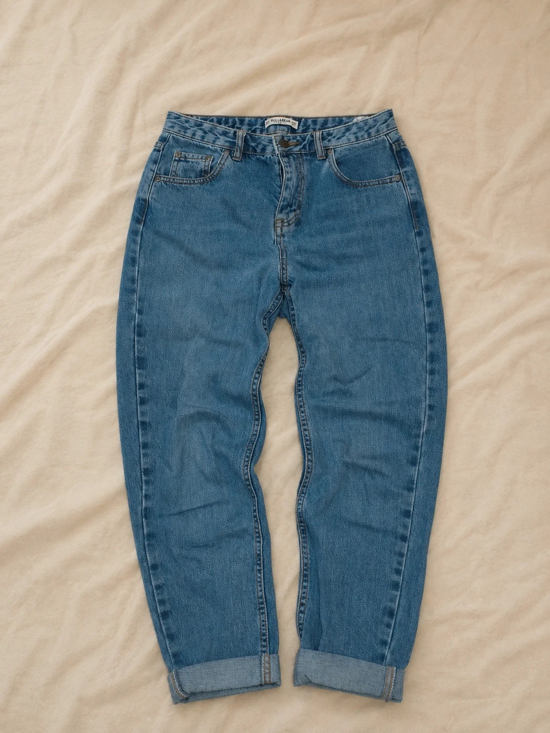 Pull&Bear pantalón vaquero remangado – Pull & Bear – taille S 2