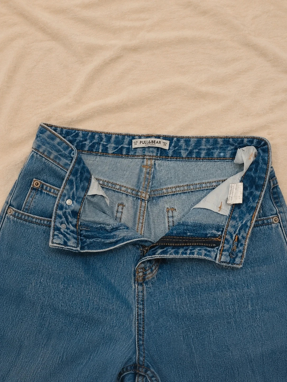 Pull&Bear pantalón vaquero remangado – Pull & Bear – taille S 5