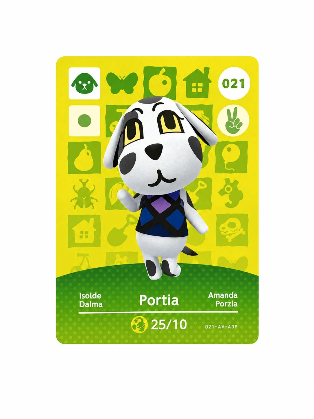 Tarjetas amiibo vecinos Animal crossing - Amanda y Boliche – Animal Crossing 2