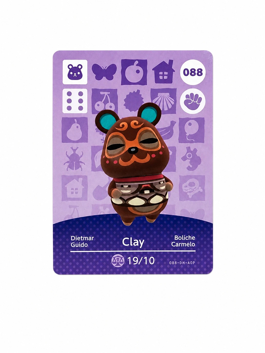 Tarjetas amiibo vecinos Animal crossing - Amanda y Boliche – Animal Crossing 3