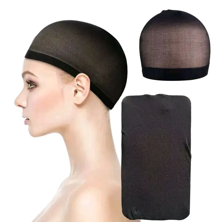 Bonnet filet cheveux noir extensible