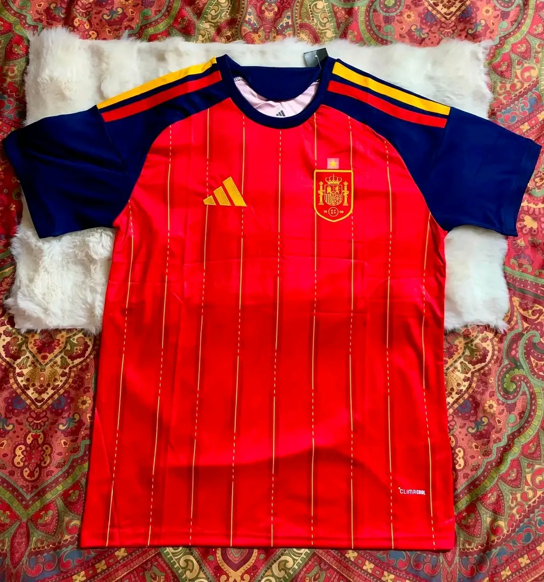 Maillot Adidas Espagne rouge officiel 3