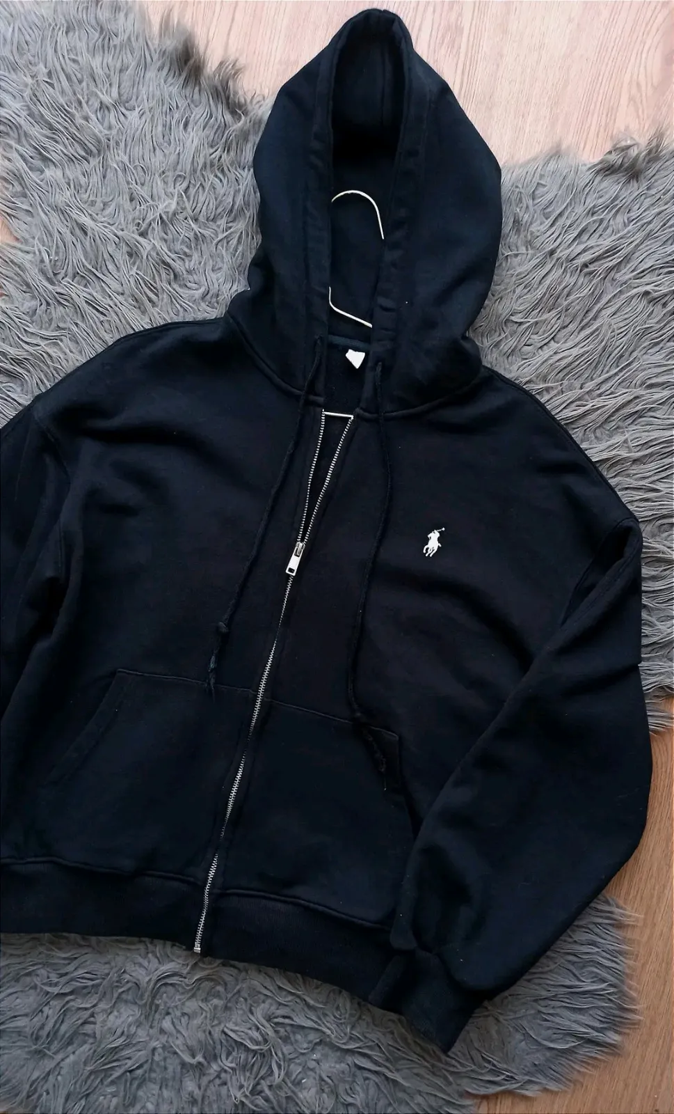 Sweat-shirt à capuche noir Ralph Lauren