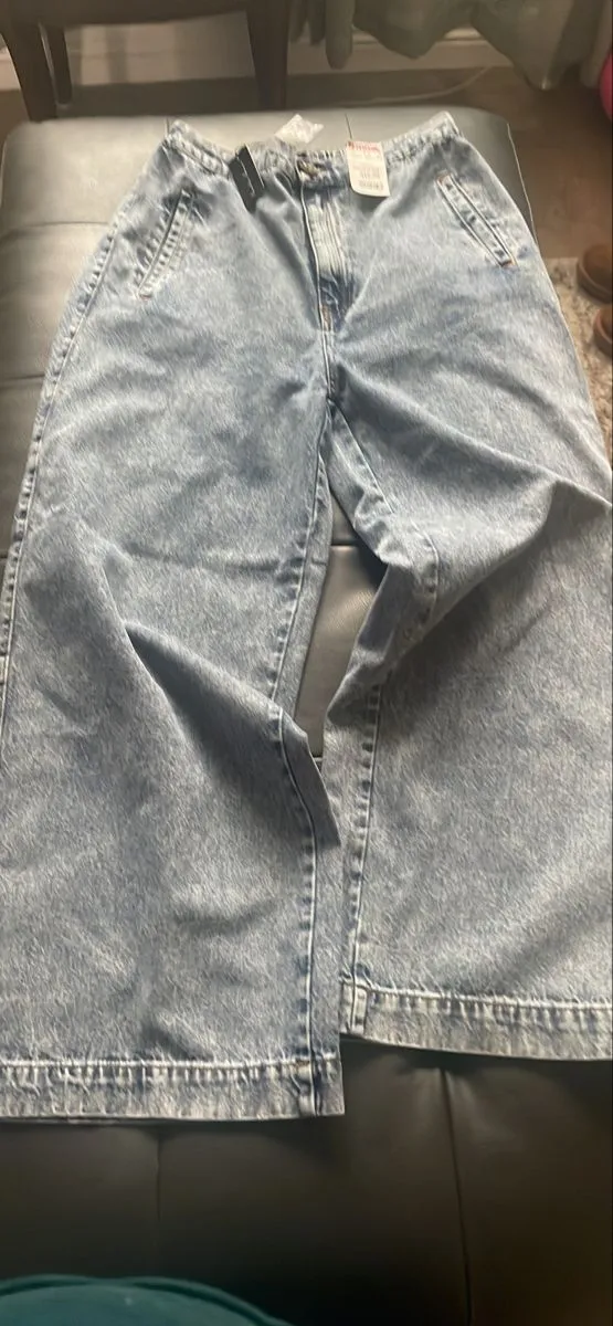 Jean large bleu délavé vintage 3