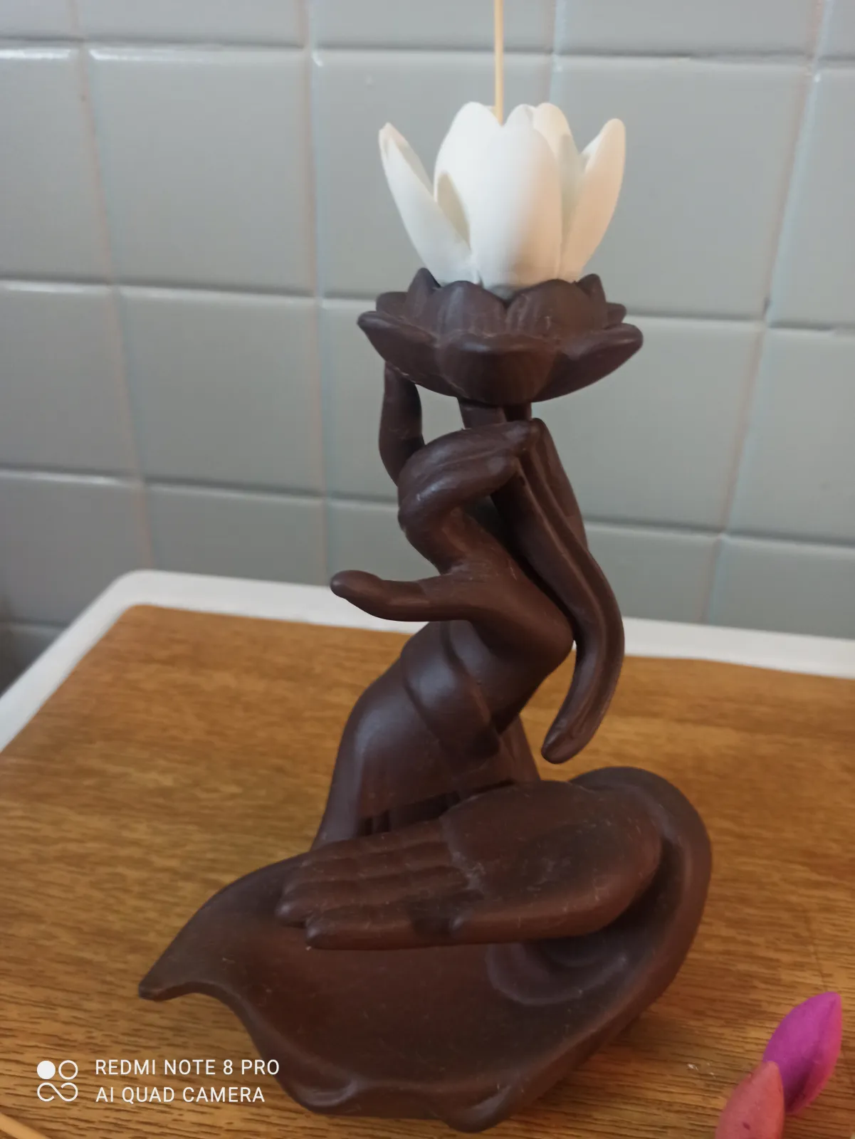 Brûleur d'encens cascade fleur de lotus – Sans marque 5