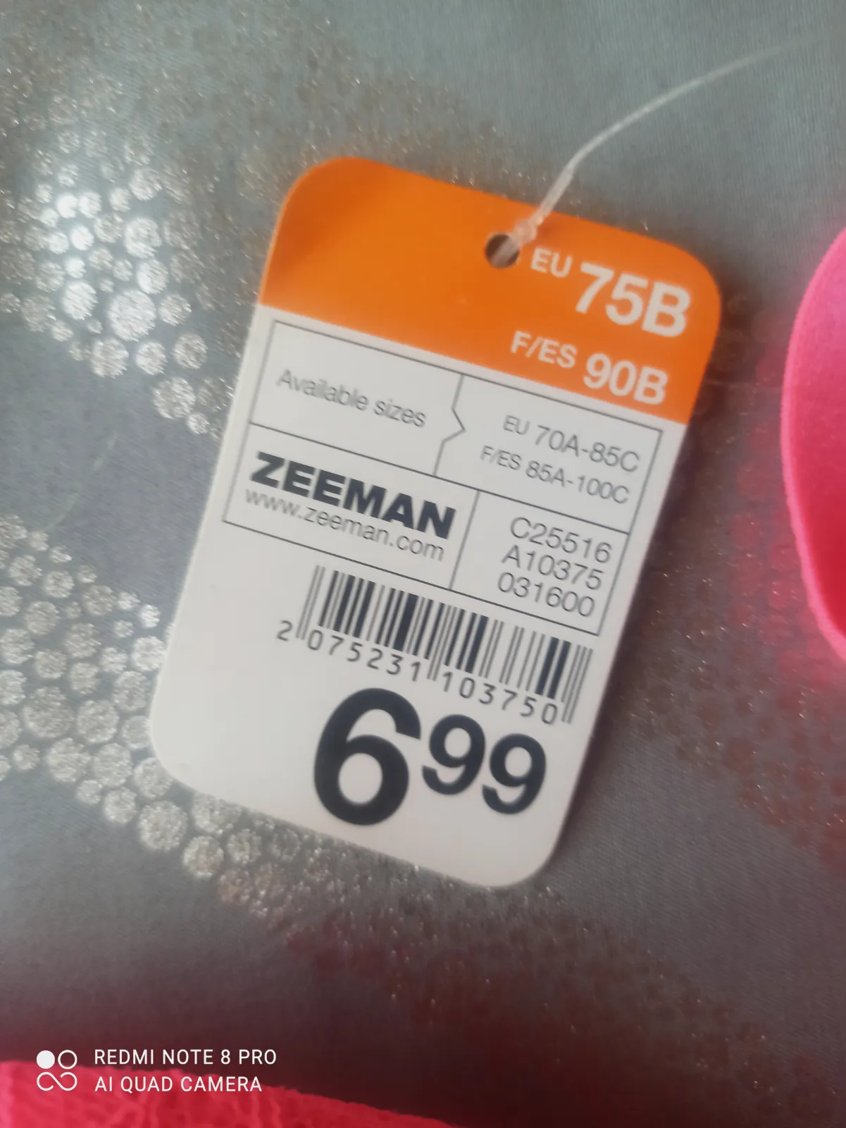 Ensemble lingerie Zeeman soutien-gorge et culotte rose – Zeeman – taille L 4
