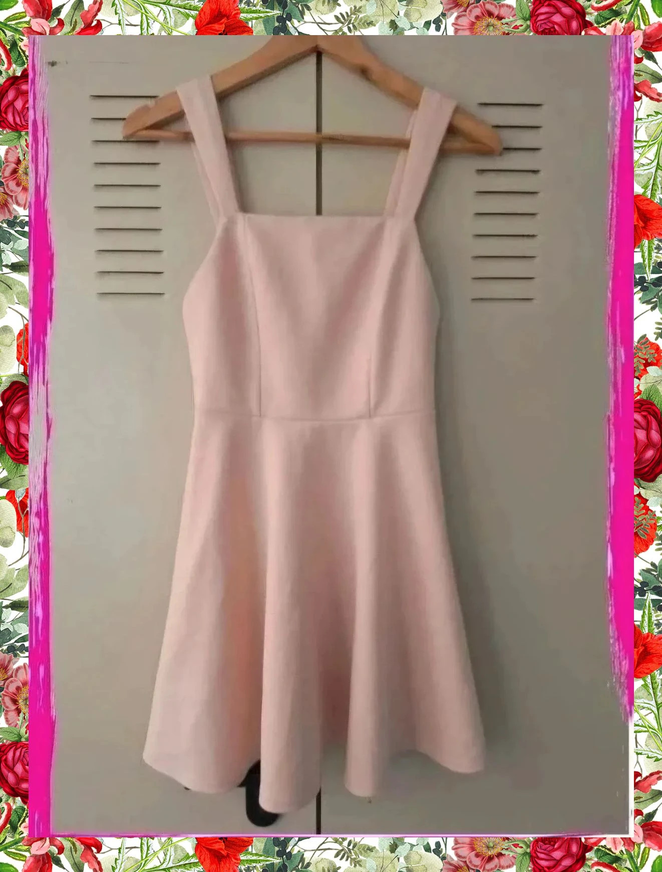 Vestido mini rosa pastel ASOS