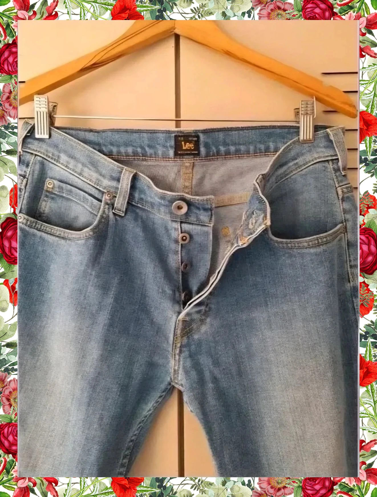 Vaqueros Lee Powell Slim Straight Azul Claro Lavado – Lee – taille W32 | FR 42 5