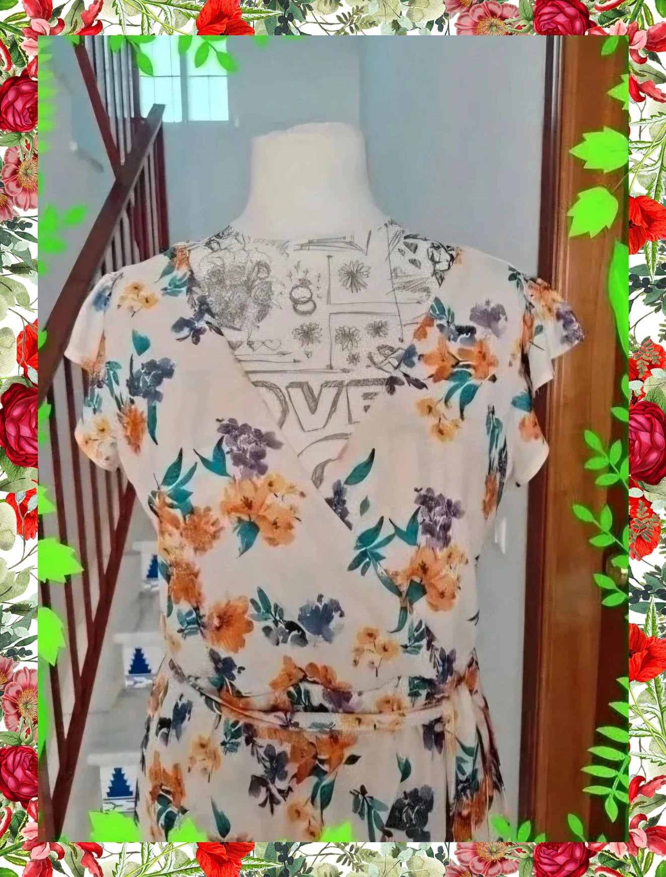 Vestido Midi Cruzado Floral Springfield Talla XL – Springfield – taille XL / 42 / 14 2