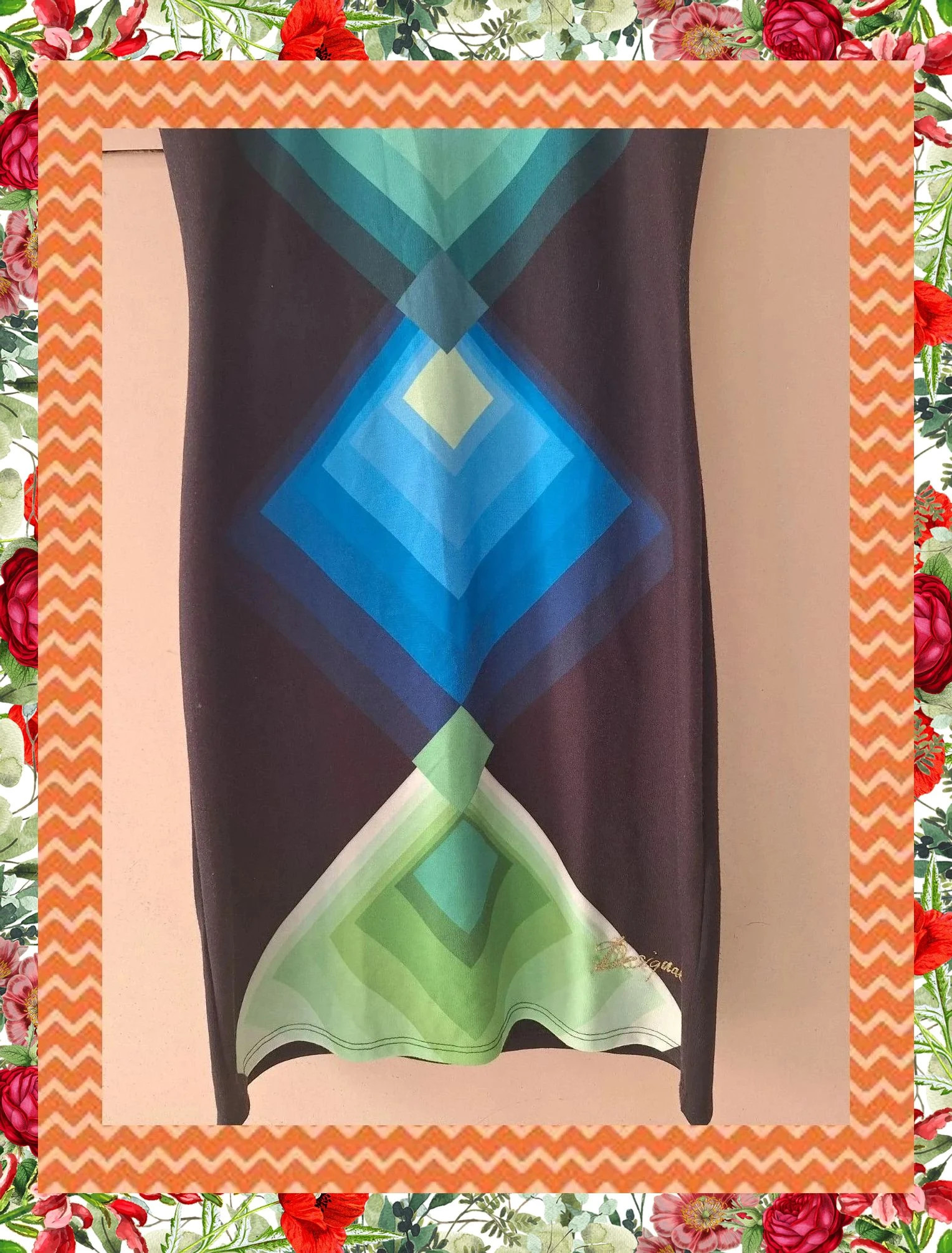 Vestido Desigual Ajustado con Estampado Geométrico – Desigual – taille S / 36 / 8 3