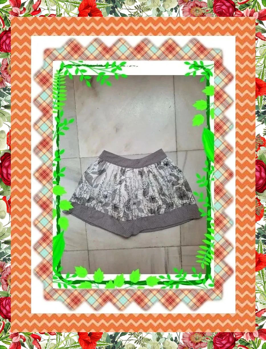 Falda Adolfo Domínguez Niña/Juvenil - Estampado Floral - Talla 8