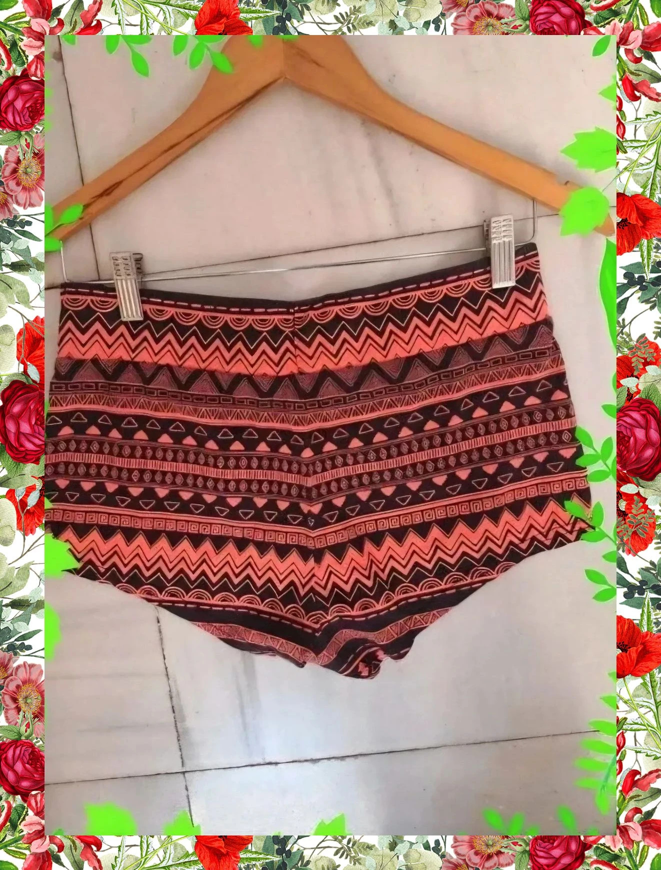 Short Playero H&M Divided Estampado Etnico – H&M Divided – taille XS / 34 / 6 2