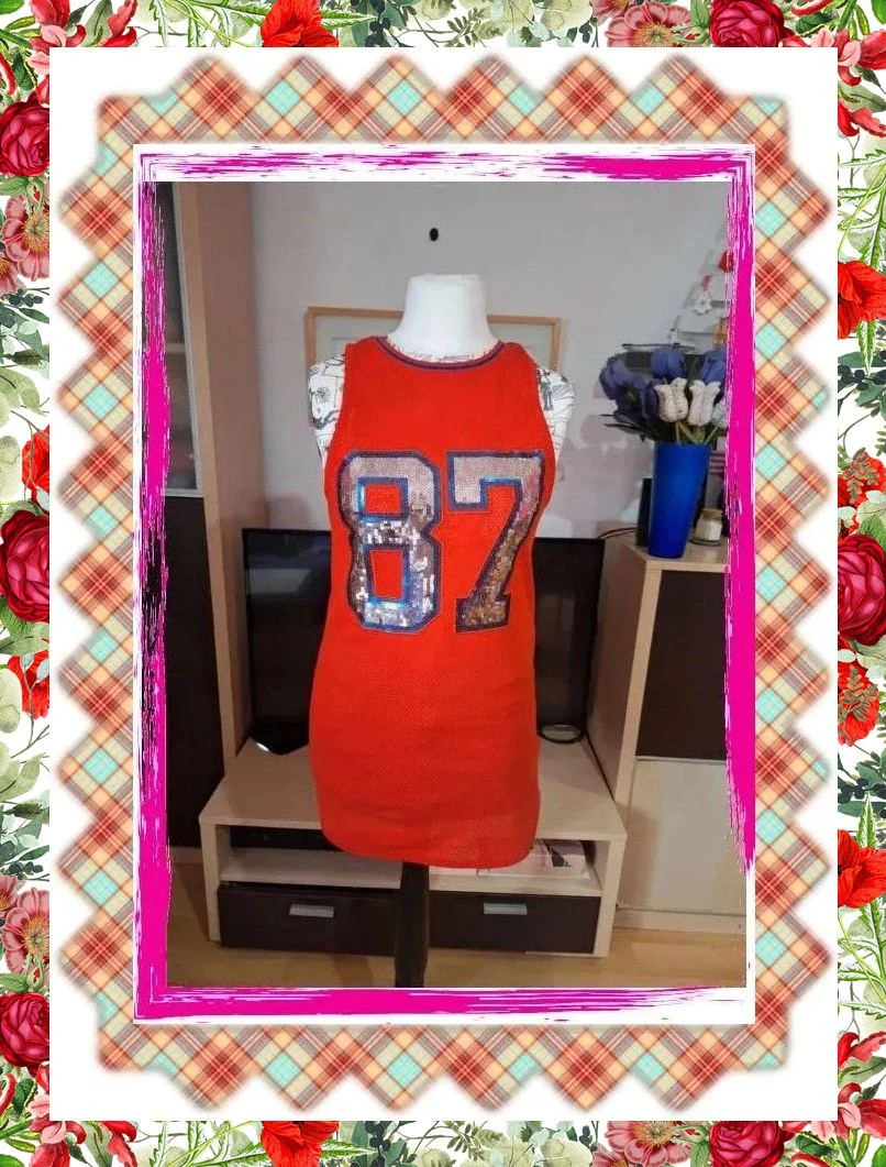 Camiseta estilo Basket con Lentejuelas – taille Taille unique 2