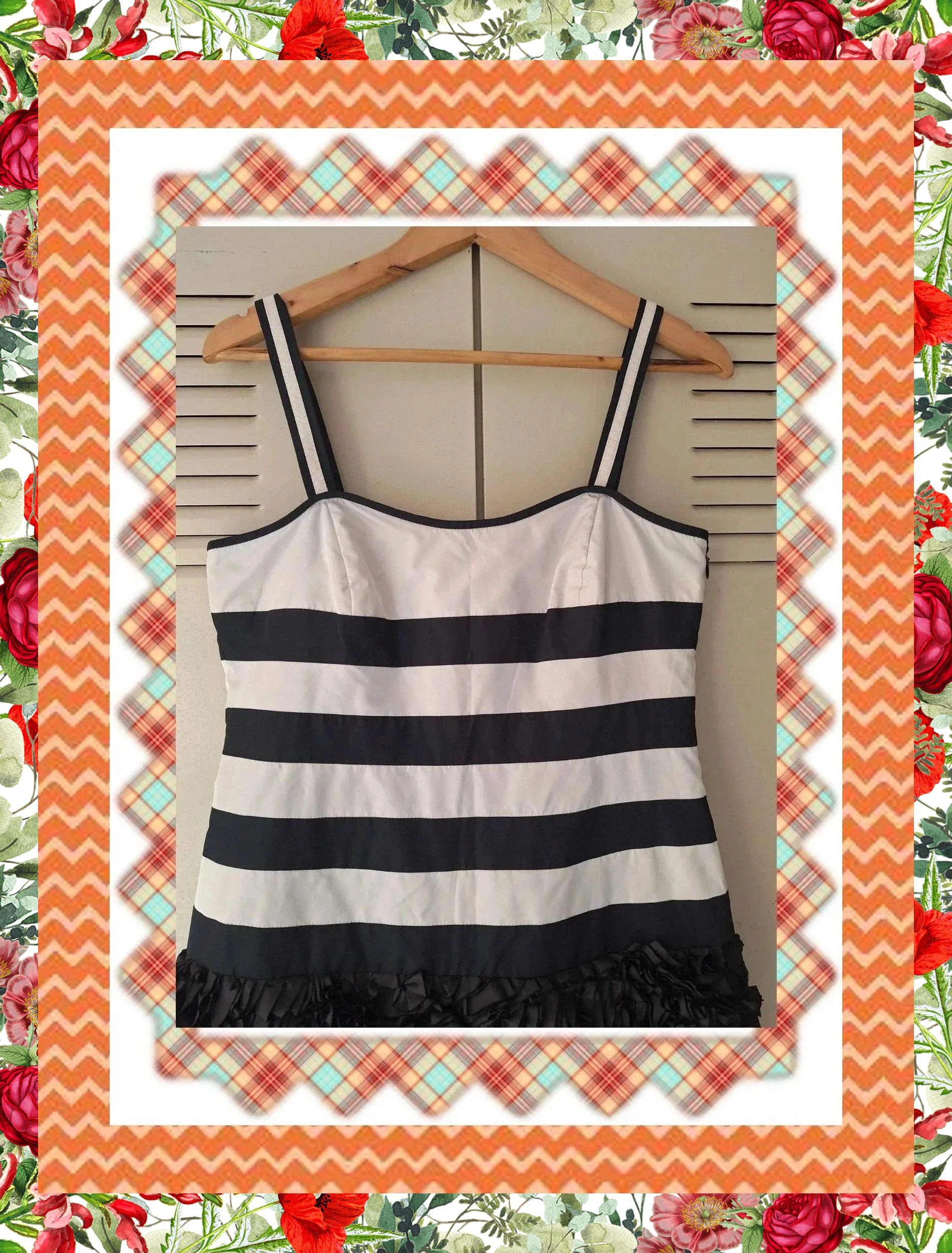 Vestido Alba Conde Rayas y Volantes – Alba Conde – taille M / 38 / 10 3