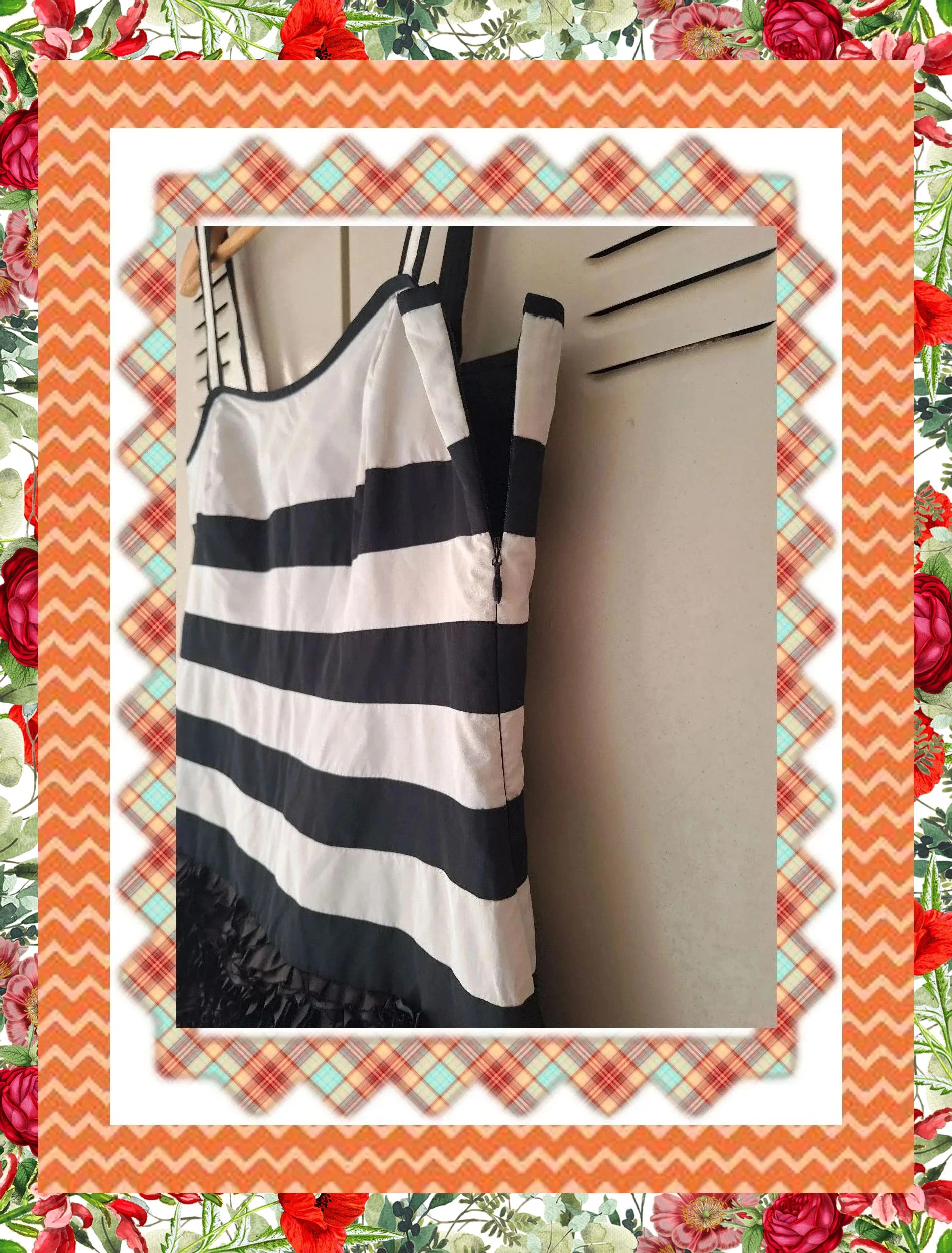 Vestido Alba Conde Rayas y Volantes – Alba Conde – taille M / 38 / 10 4