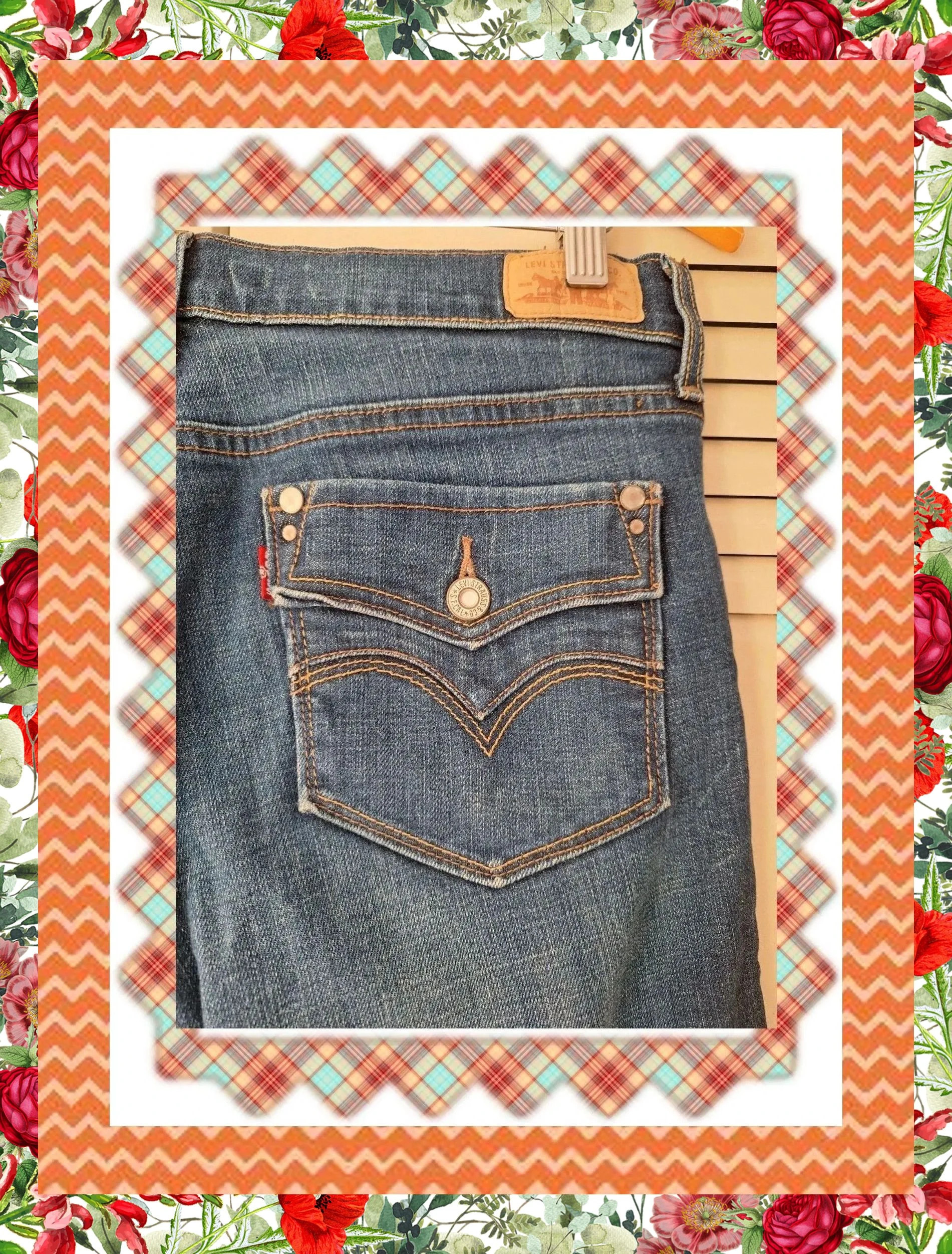Levi's 505 Straight Leg - Vaqueros Azules con Bolsillos Especiales – Levi's – taille M 5