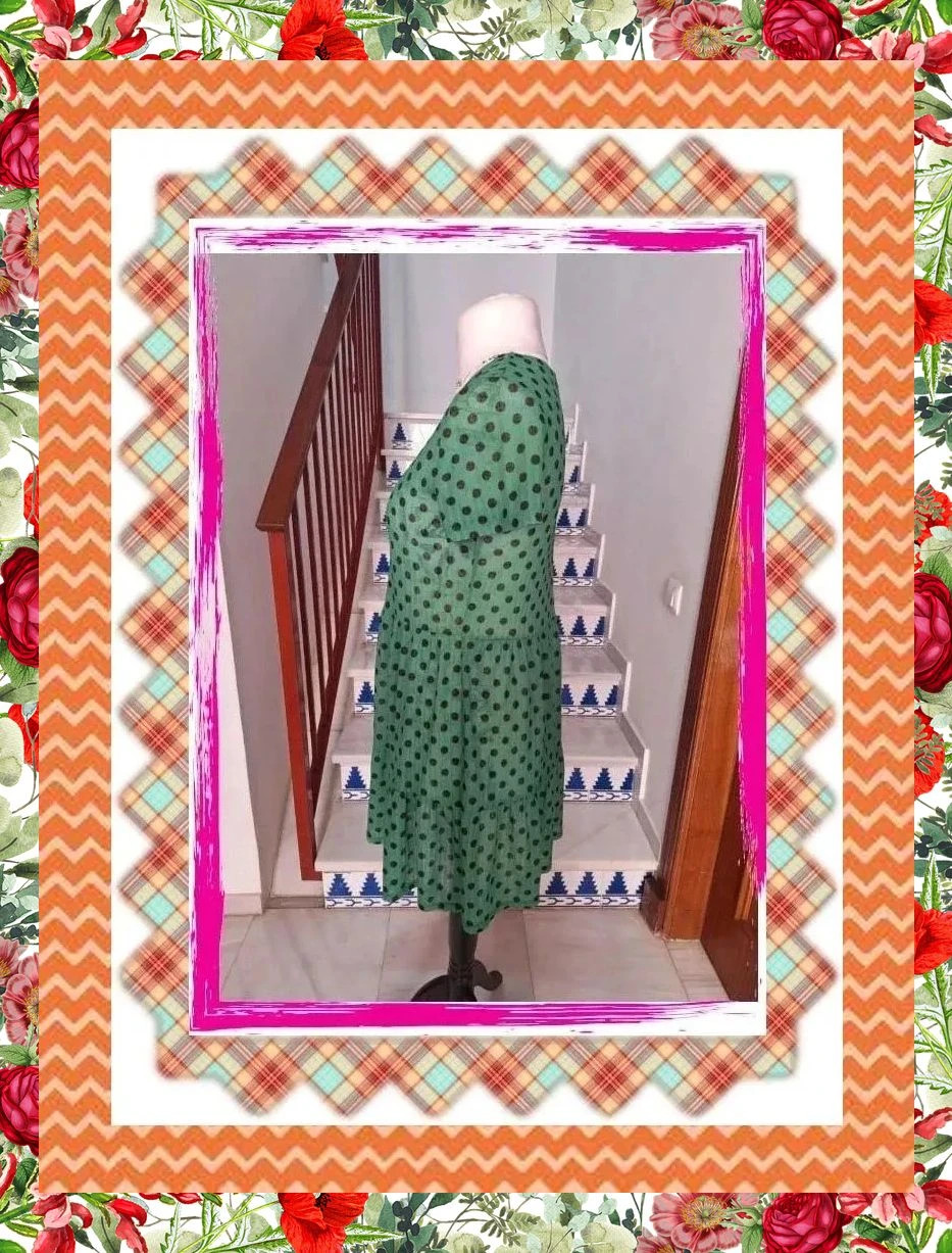 Vestido midi verde de lunares Zara – Zara – taille M / 38 / 10 2