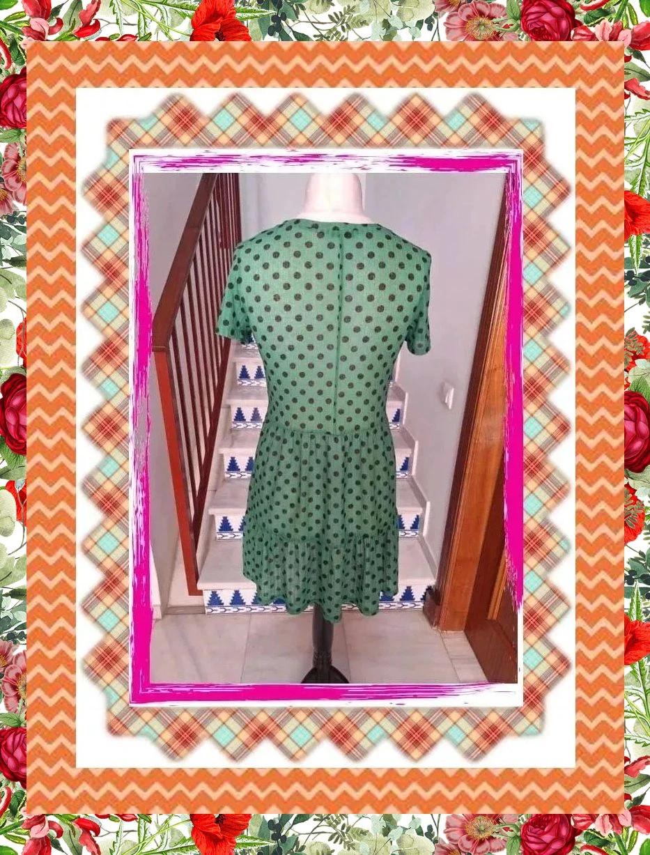 Vestido midi verde de lunares Zara – Zara – taille M / 38 / 10 3