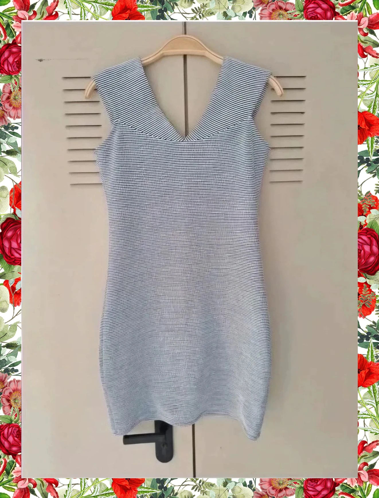 Vestido Ajustado de Rayas Marineras MANGO Casual – Mango – taille M / 38 / 10