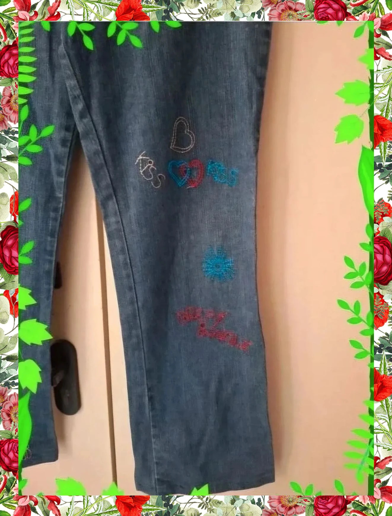 Vaqueros Campana Azules con Bordados Break & Walk – B&W Break&Walk – taille M / 38 / 10 2