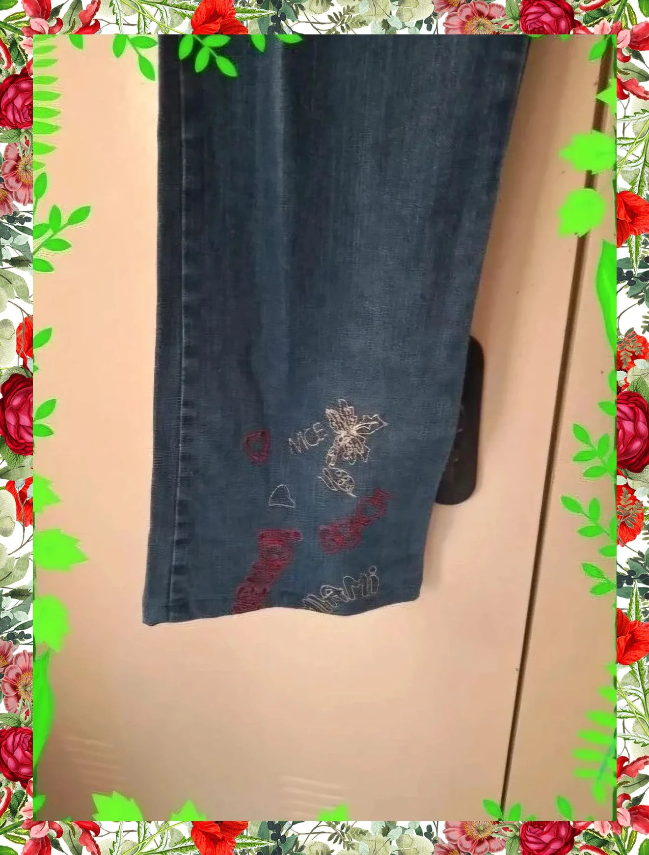 Vaqueros Campana Azules con Bordados Break & Walk – B&W Break&Walk – taille M / 38 / 10 3