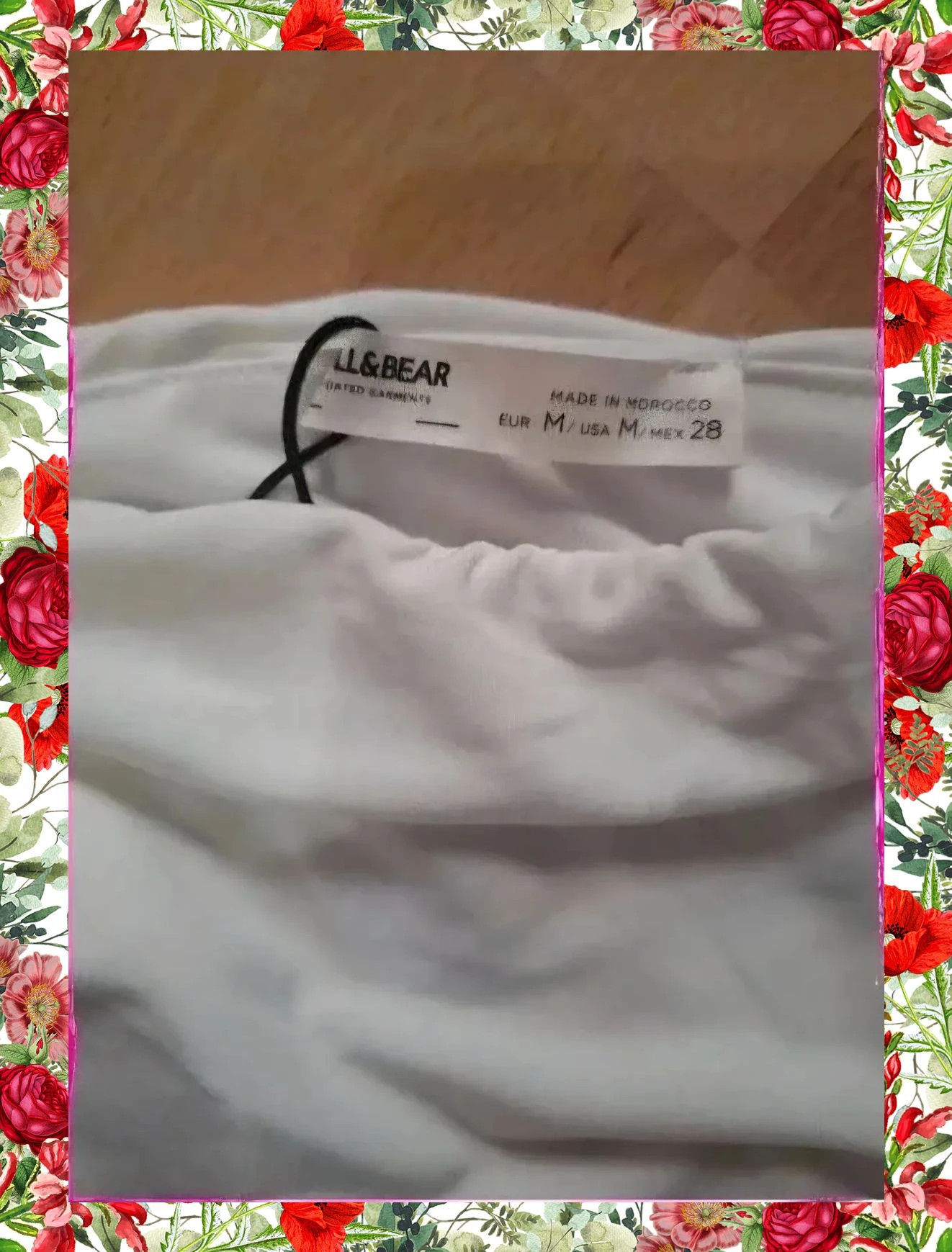Top Crop Blanco Fruncido Pull&Bear – Pull & Bear – taille M / 38 / 10 3