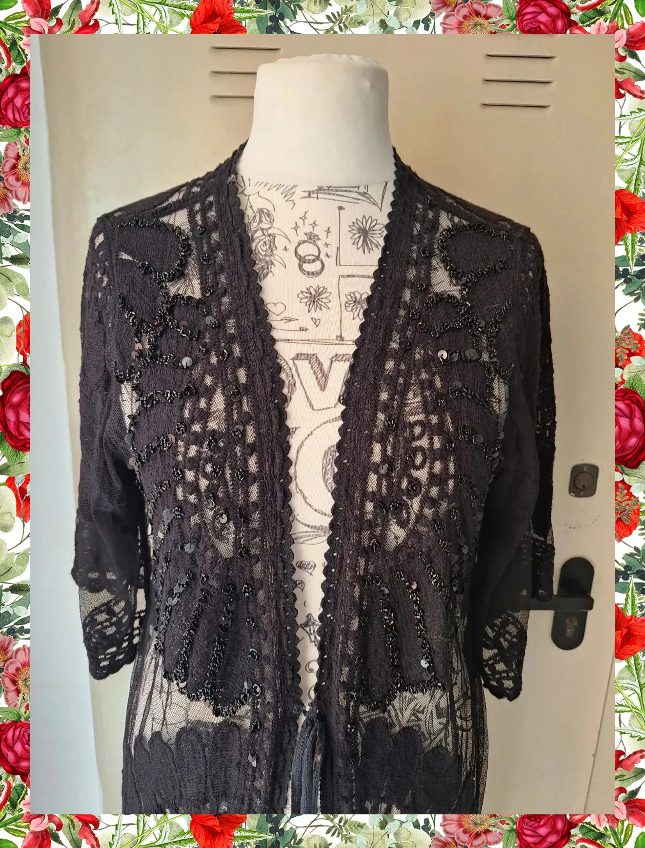 Cárdigan largo de encaje y lentejuelas Lola Casademunt – Lola Casademunt – taille Taille unique 2