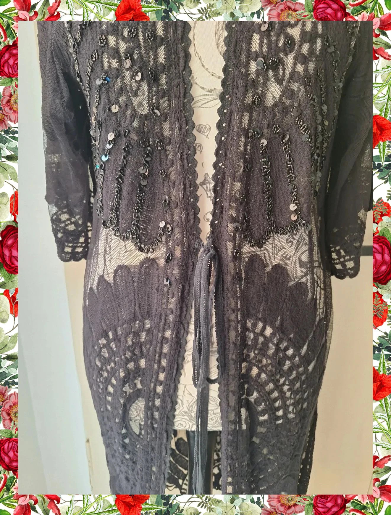 Cárdigan largo de encaje y lentejuelas Lola Casademunt – Lola Casademunt – taille Taille unique 3