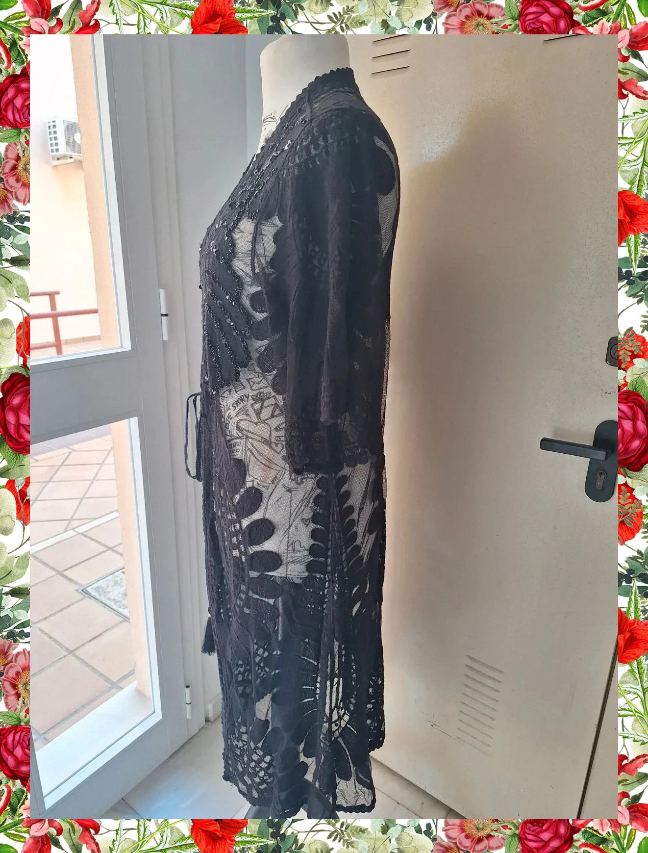 Cárdigan largo de encaje y lentejuelas Lola Casademunt – Lola Casademunt – taille Taille unique 4