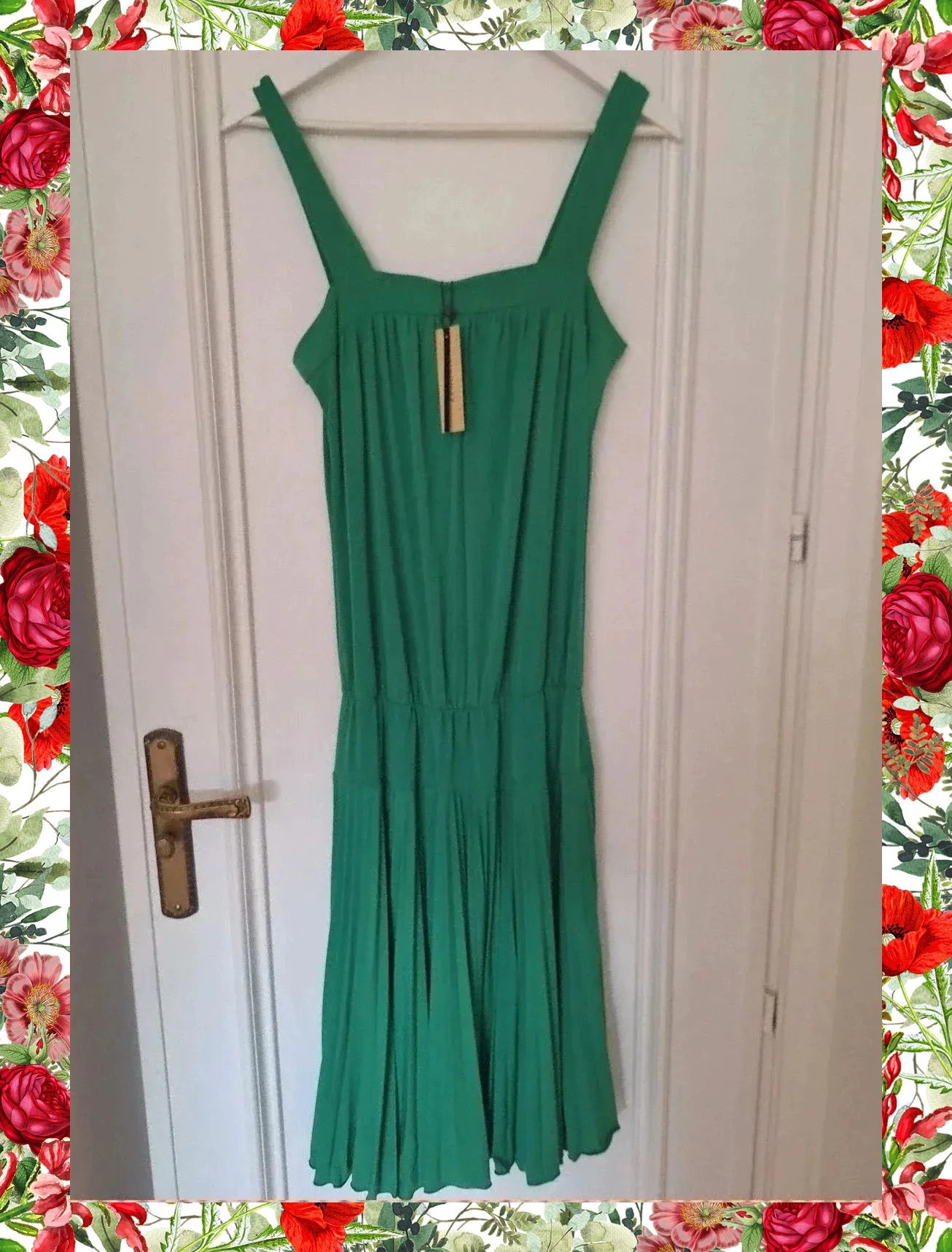 Vestido Midi Plisado Zendra – Talla 44