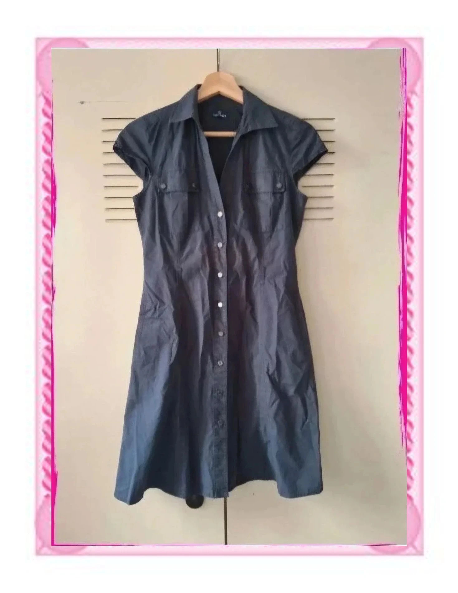 Vestido camisero Caramelo gris marengo