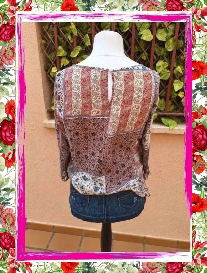 Blusa estampada Stradivarius – Stradivarius – taille M / 38 / 10 2