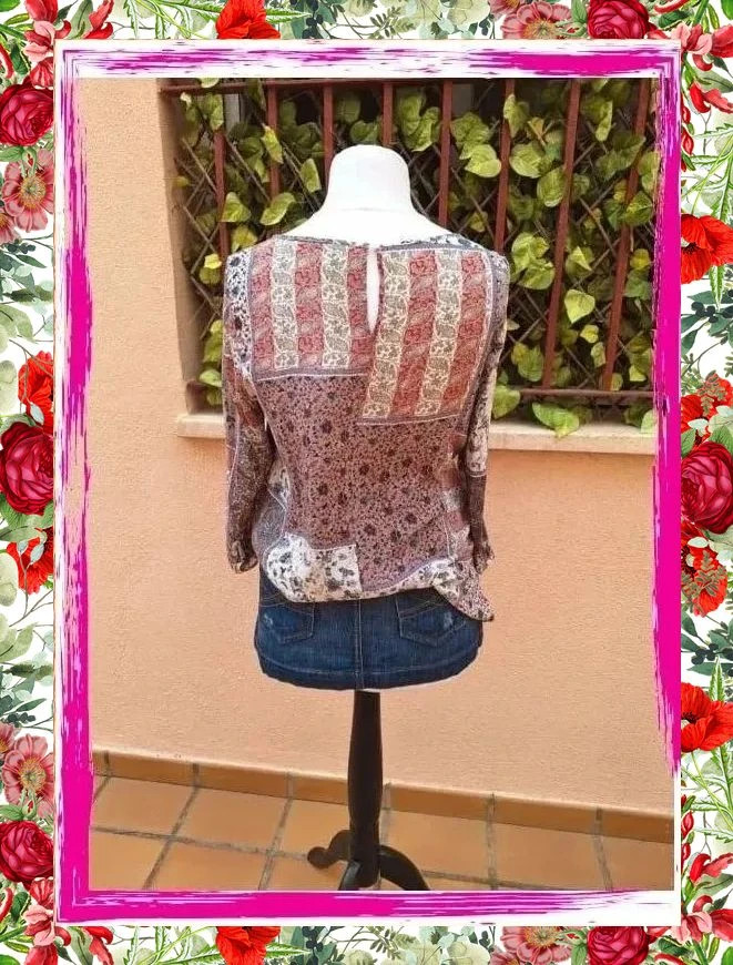 Blusa estampada Stradivarius – Stradivarius – taille M / 38 / 10 3