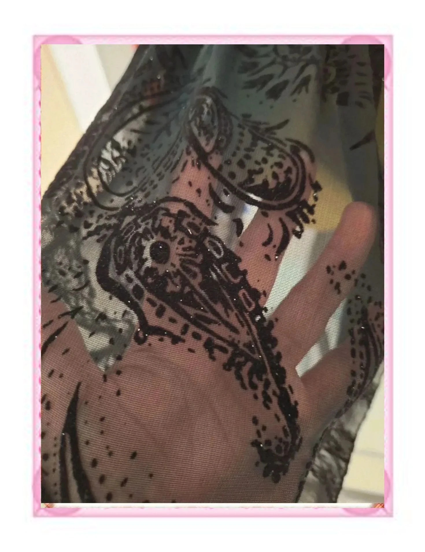 Falda Veneno en la Piel Midi Negra de Gasa Paisley Talla 3 – Veneno en la Piel – taille M / 38 / 10 3