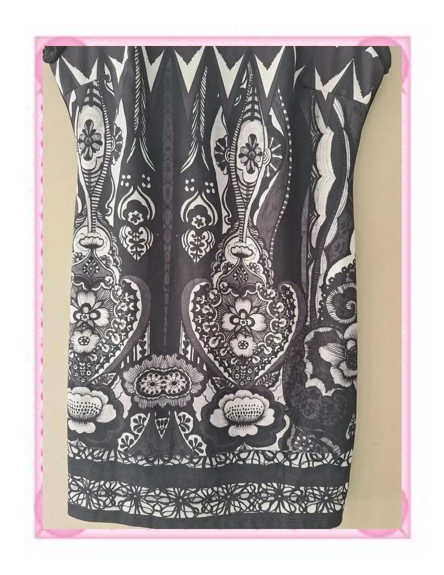 Vestido Desigual Negro con Estampado Mandalas – Desigual – taille L / 40 / 12 3