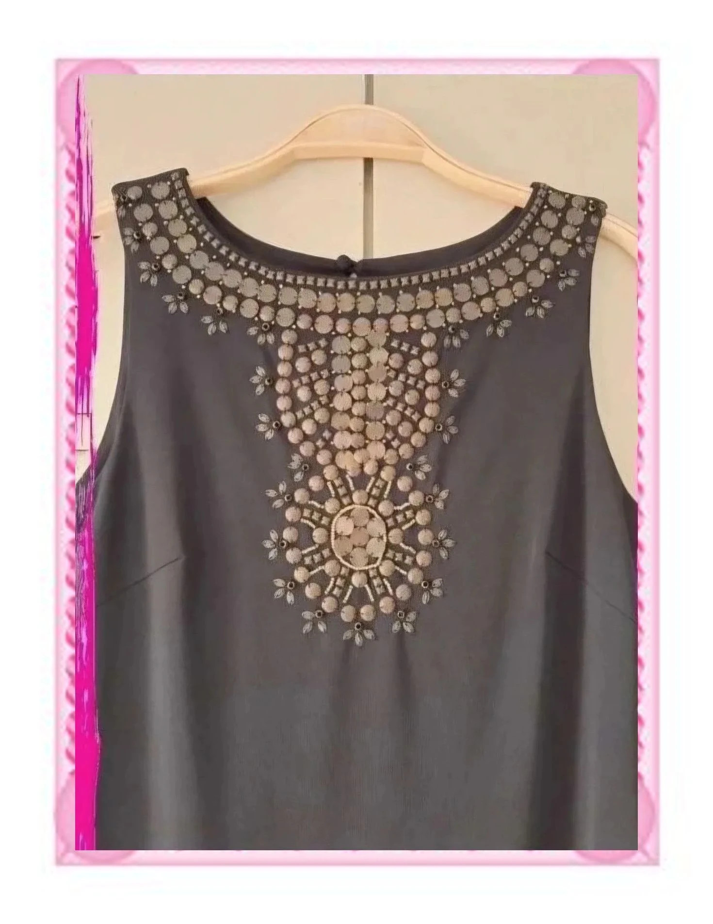Vestido negro Mango Moments con pedrería - – Mango – taille M / 38 / 10 2
