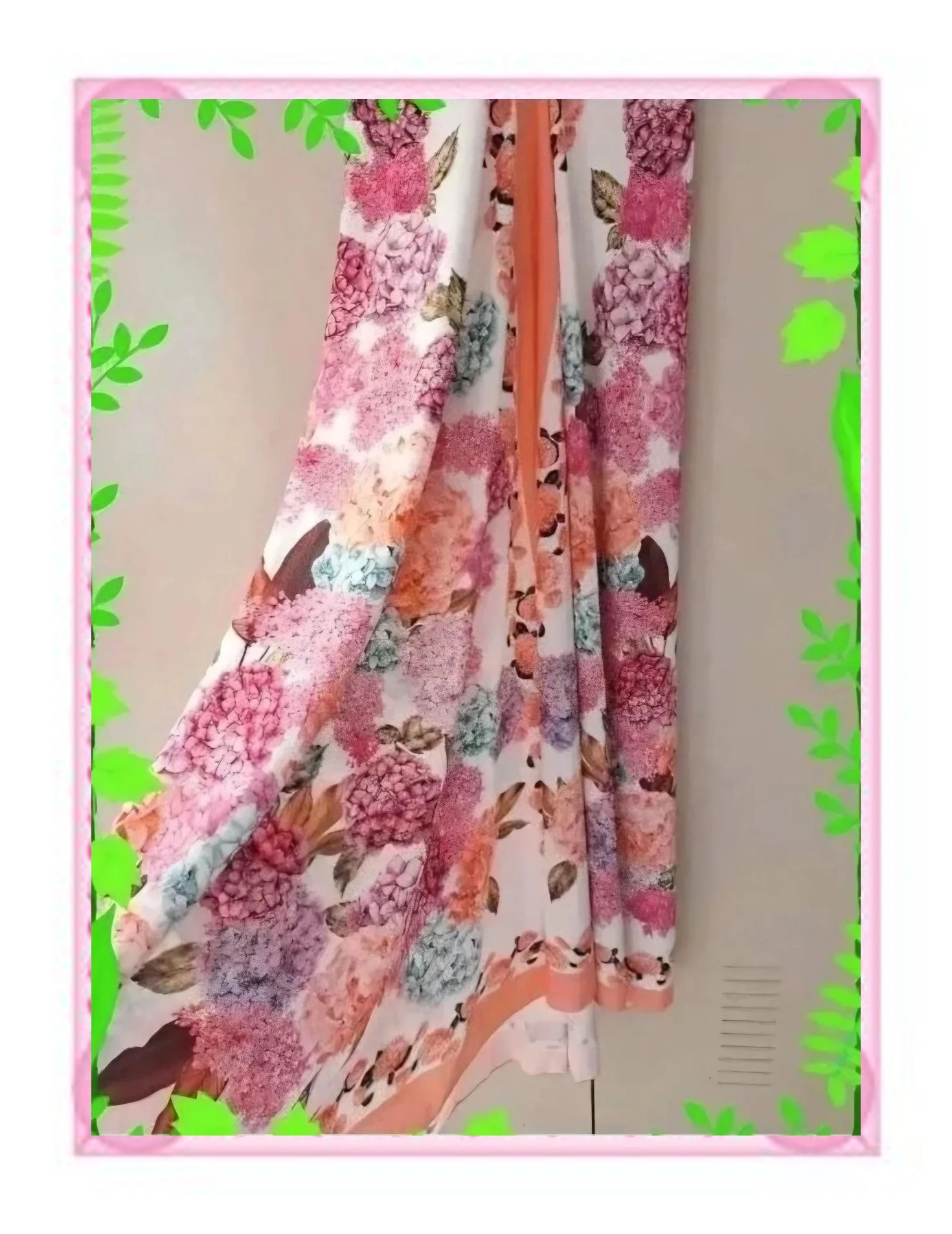 Vestido Largo Fluido Estampado – marca local – taille Taille unique 2