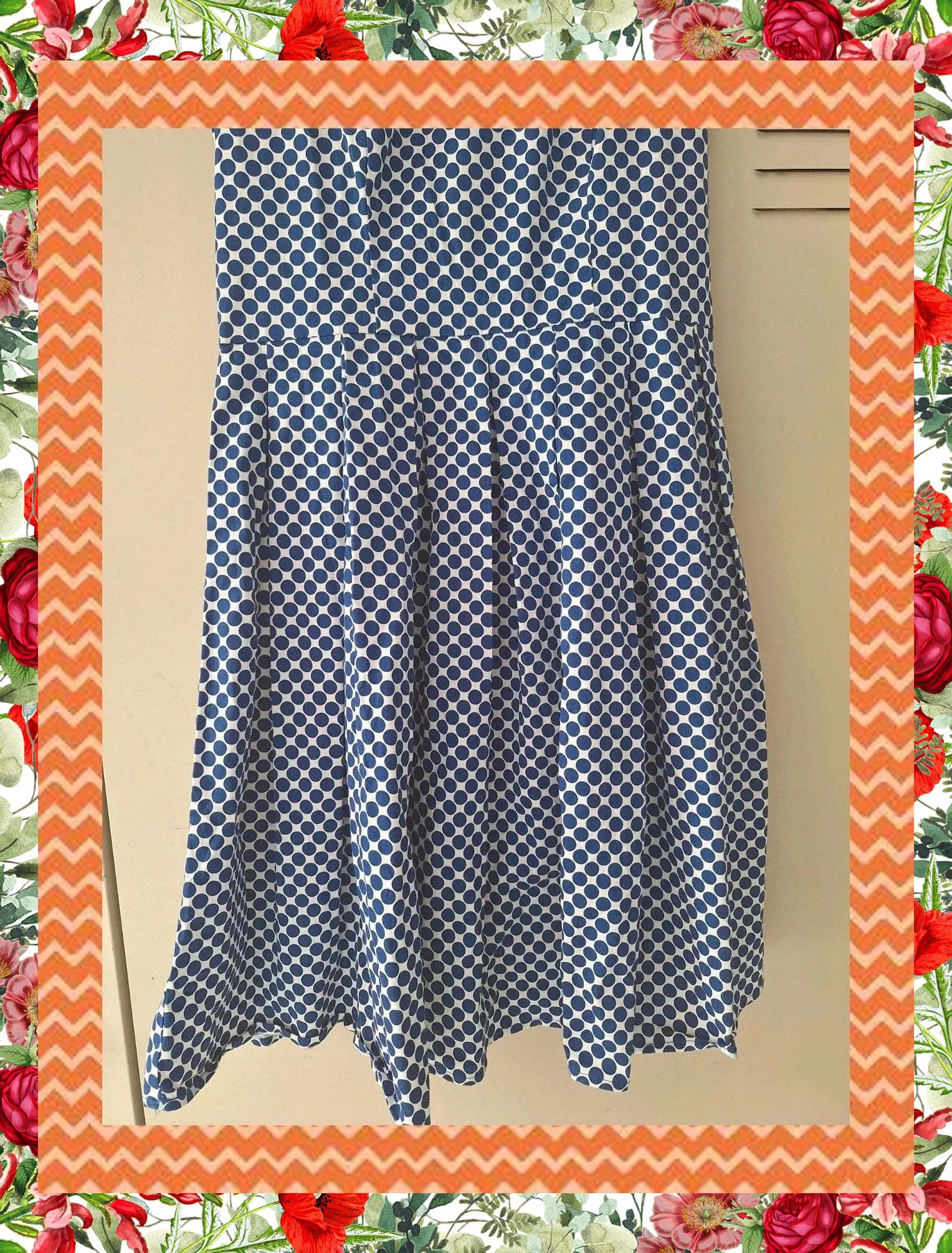 Vestido de Topos Azules y Blancos Molly Bracken – Molly Bracken – taille XS / 34 / 6 4