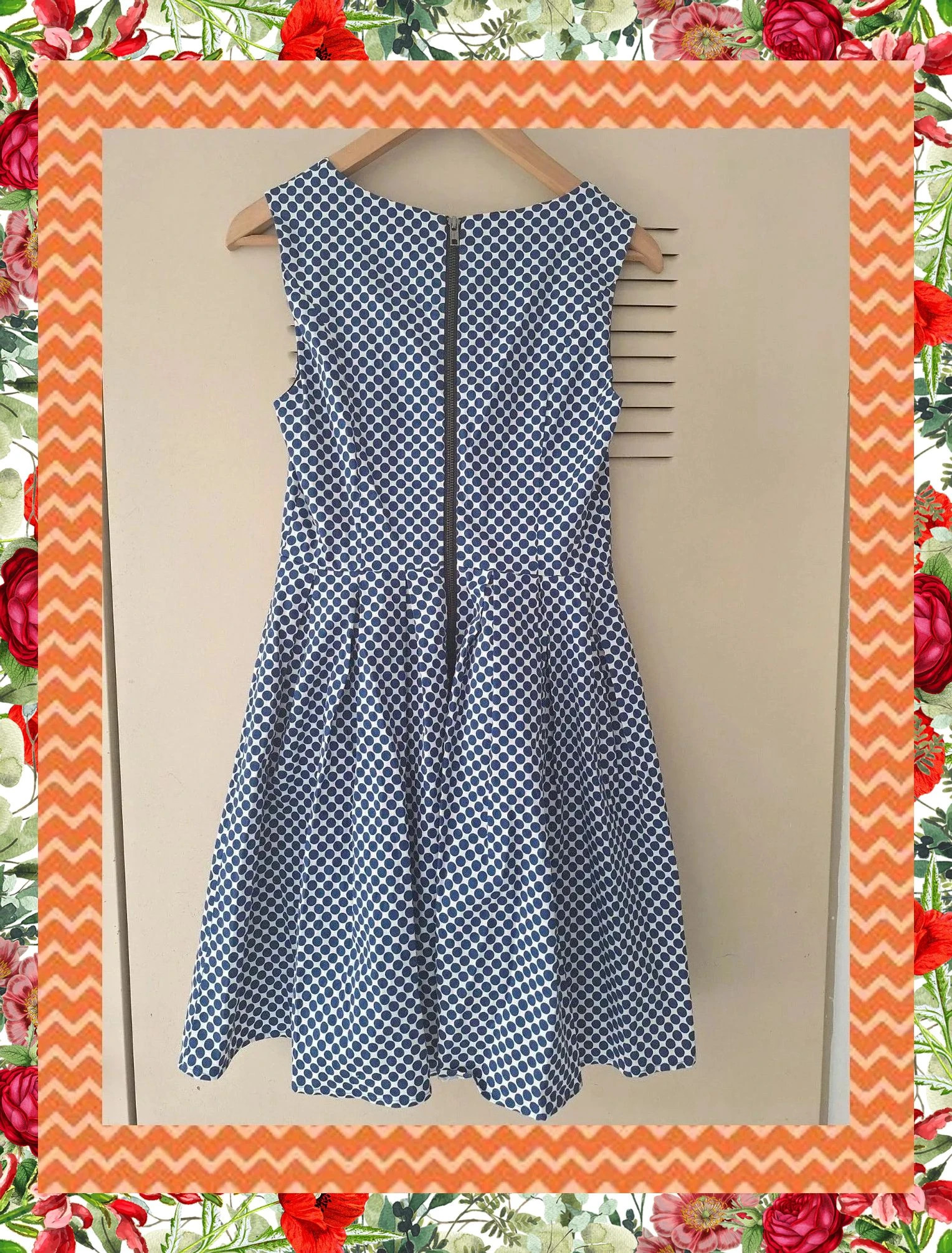 Vestido de Topos Azules y Blancos Molly Bracken – Molly Bracken – taille XS / 34 / 6 5