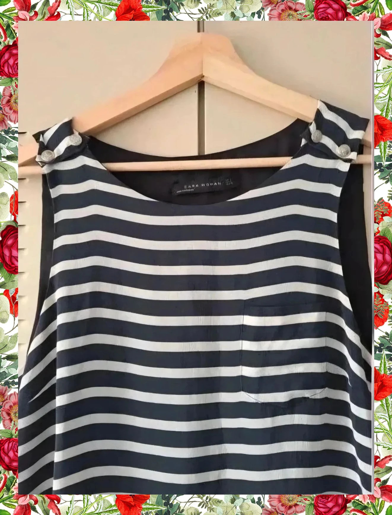 Vestido de Seda de Rayas Zara Woman – Zara Woman – taille S / 36 / 8 3