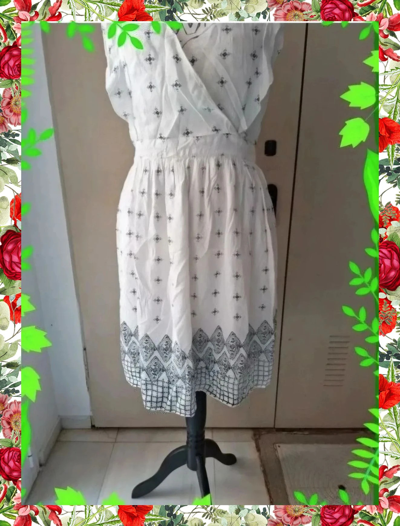 Vestido Midi Playero Blanco Cortefiel – Cortefiel – taille L / 40 / 12 3