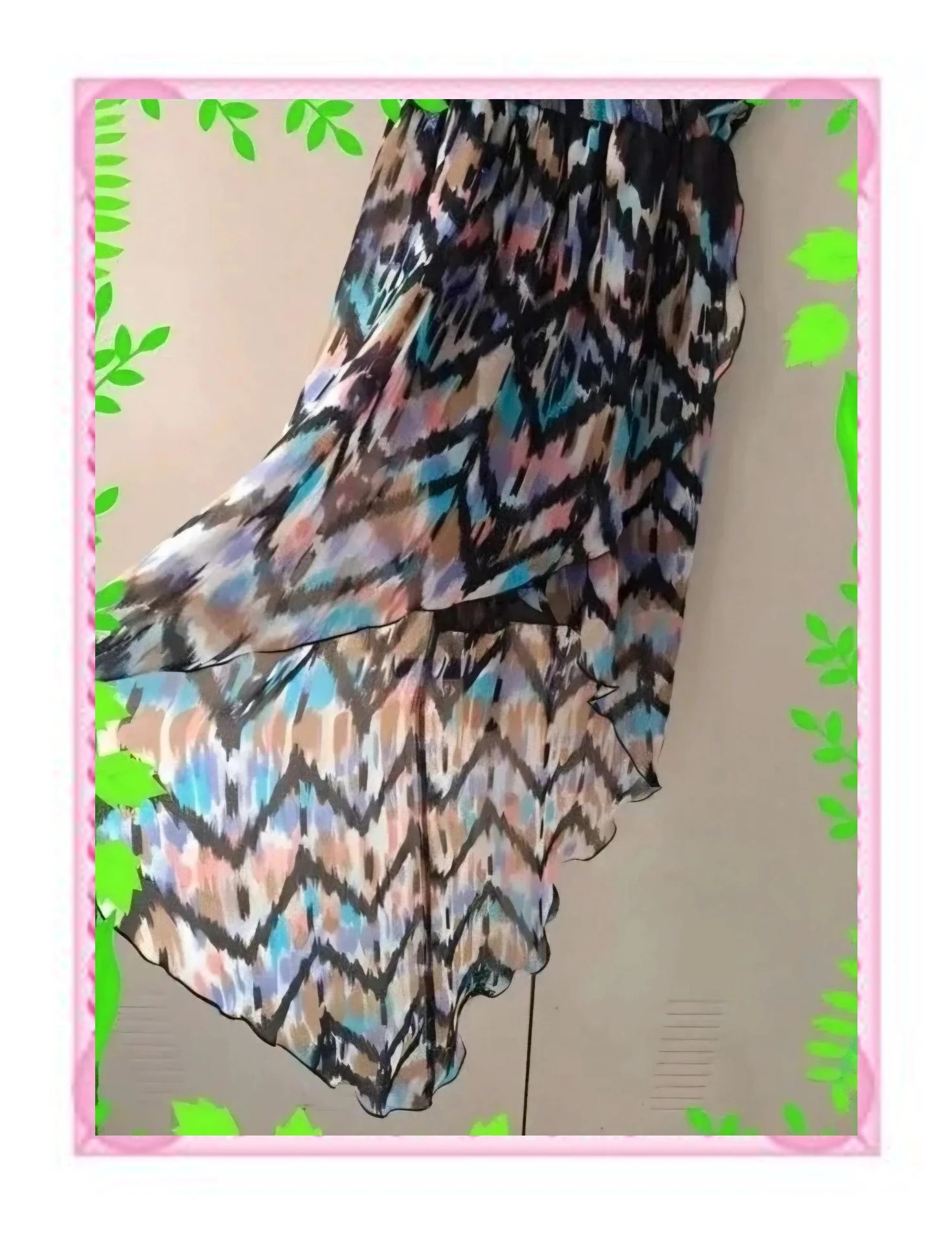 Vestido Asimétrico Estampado (Bershka Dressy Collection) – Bershka – taille S / 36 / 8 2