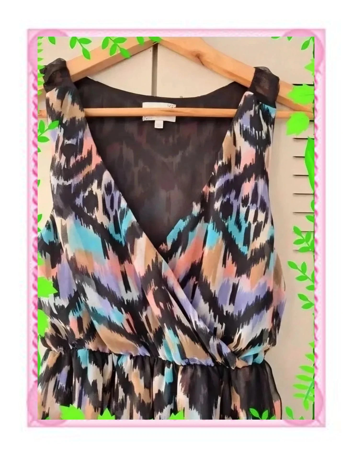 Vestido Asimétrico Estampado (Bershka Dressy Collection) – Bershka – taille S / 36 / 8 3