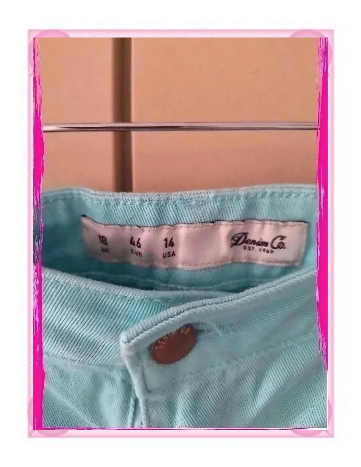 Short Vaquero en Tono Pastel – Denim Co – taille 4XL / 48 / 20 2