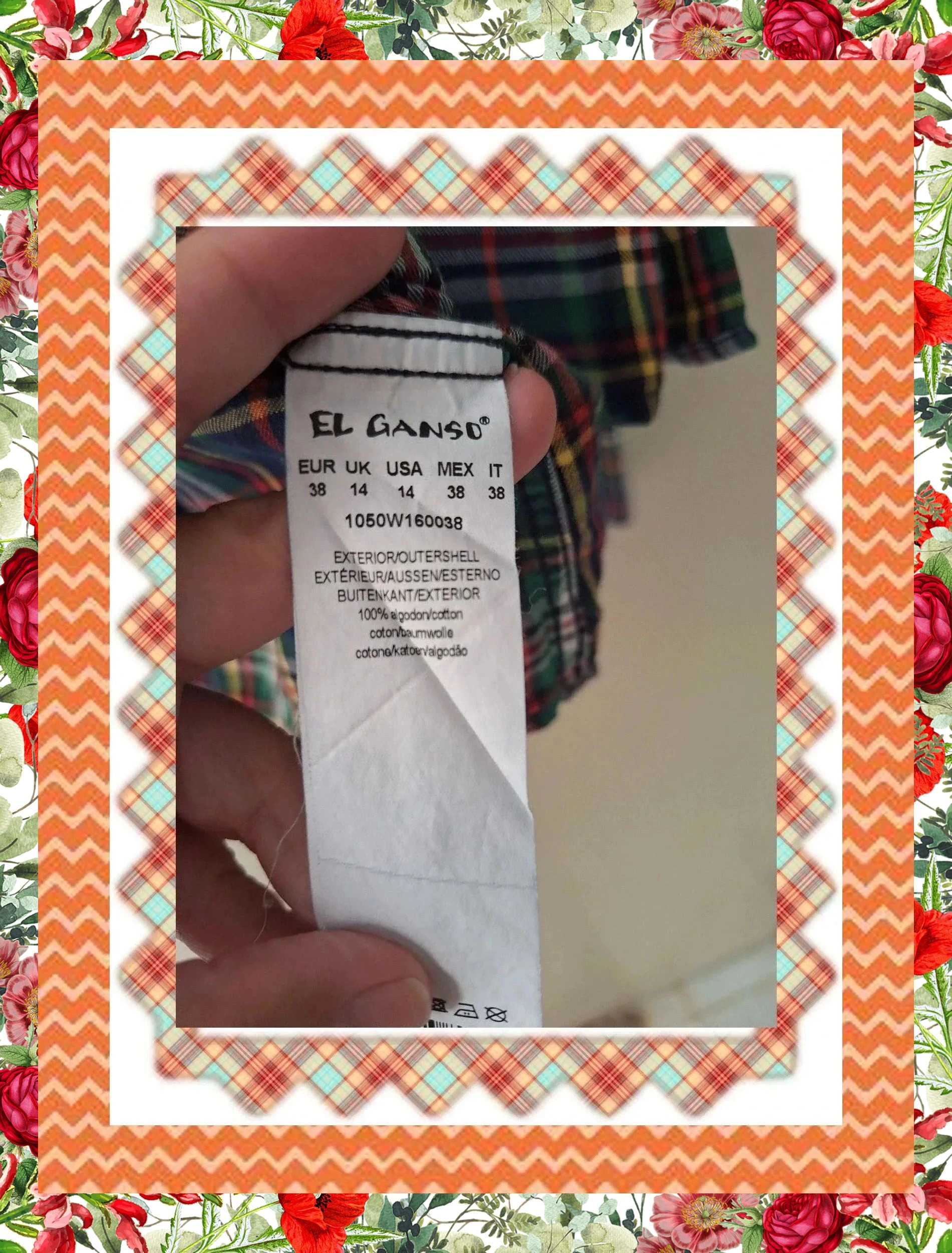 Camisa de cuadros El Ganso – EL GANSO – taille 38 cm 4