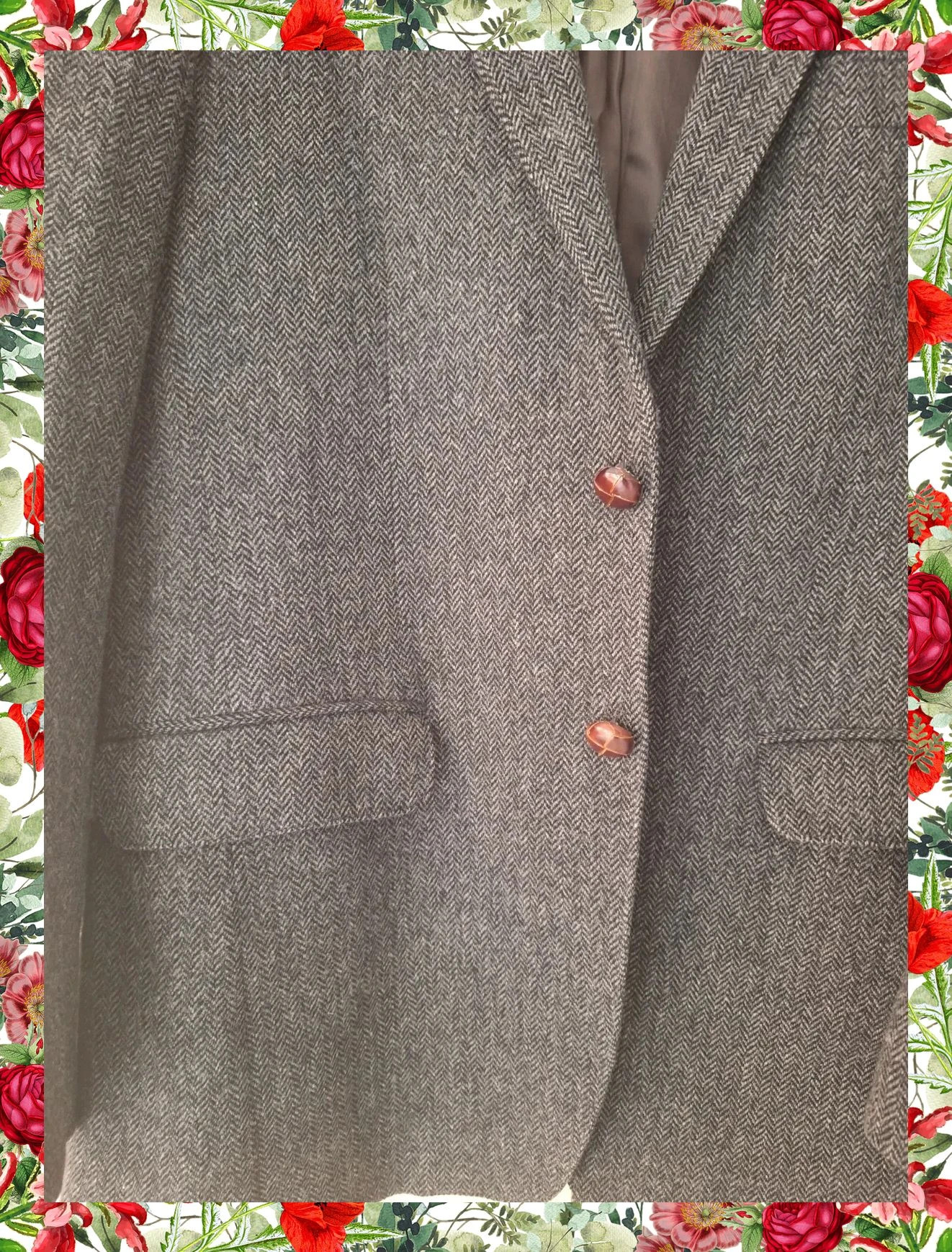 Americana Massimo Dutti Herringbone – 100% Lana Extrafina – Massimo Dutti – taille L 5