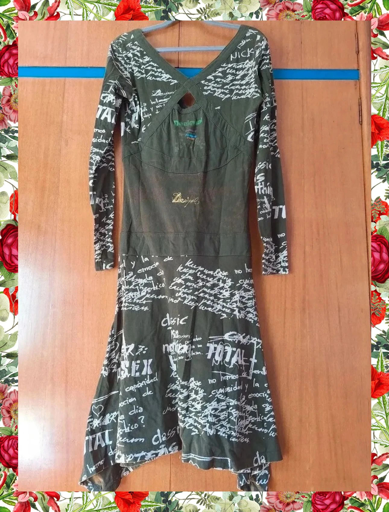 Vestido Desigual de Algodón – Estilo Grafiti Boho – Desigual – taille L / 40 / 12 5
