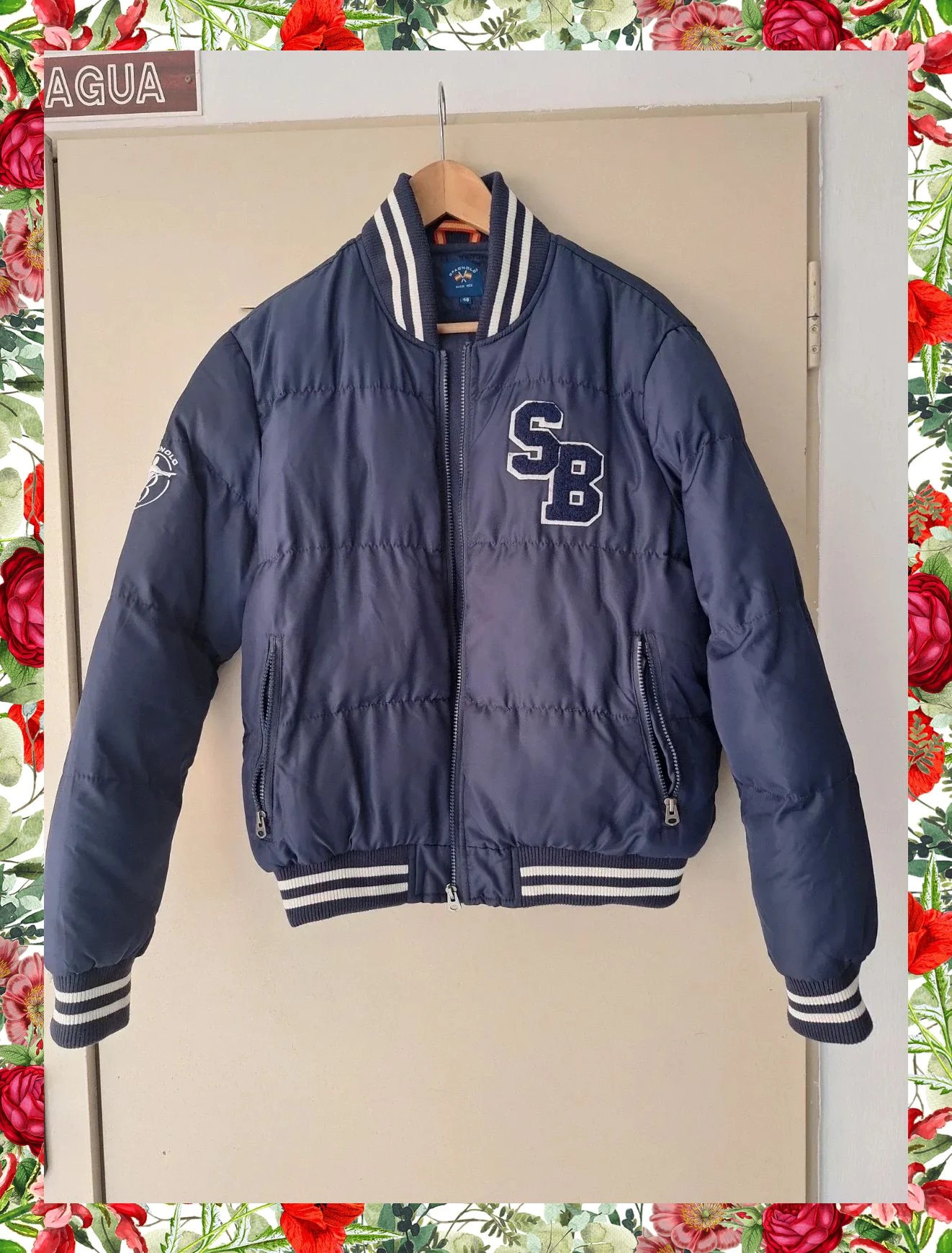 Chaqueta Bomber Acolchada Spagnolo - Azul Marino
