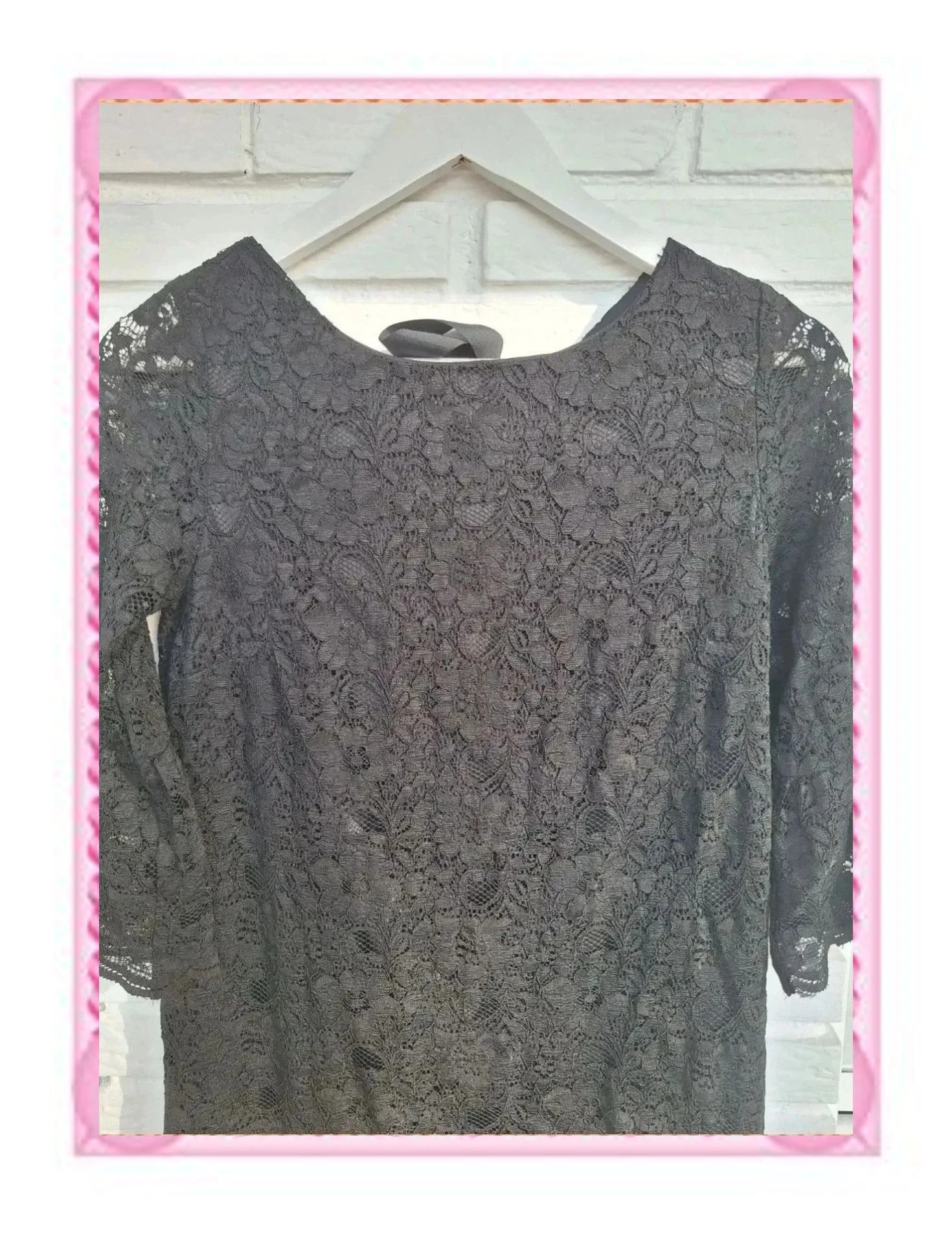 Vestido Corto de Encaje Negro Etam – Etam – taille S / 36 / 8 2