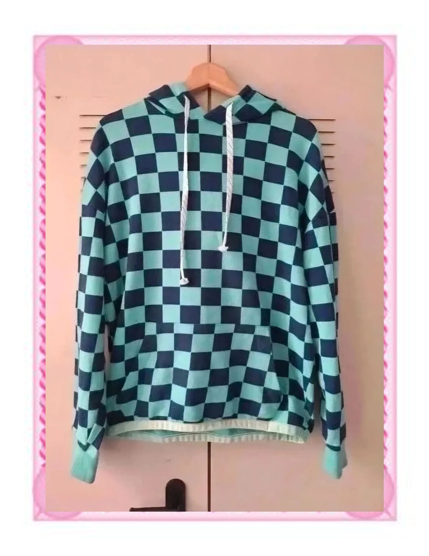 Sudadera Zara con Capucha – Estampado de Cuadros Tablero – Zara – taille S / 36 / 8 2